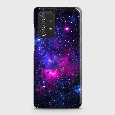 Samsung Galaxy A52 Cover - Dark Galaxy Stars Modern Printed Hard Case with Life Time Colors Guarantee ( Fast Delivery )