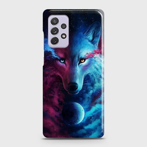 Samsung Galaxy A72 Cover - Infinity Wolf Trendy Printed Hard Case with Life Time Colors Guarantee ( Fast Delivery )