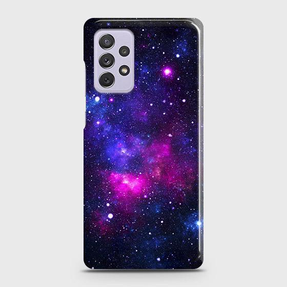 Samsung Galaxy A72 Cover - Dark Galaxy Stars Modern Printed Hard Case with Life Time Colors GuaranteeB52 ( Fast Delivery )