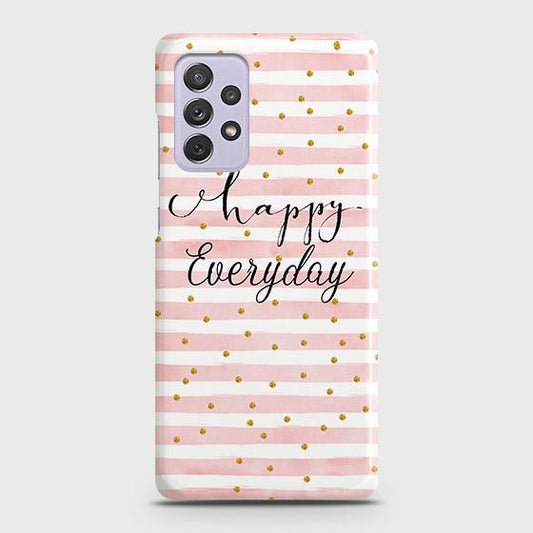Samsung Galaxy A72 Cover - Trendy Happy Everyday Printed Hard Case with Life Time Colors Guarantee (Fast Delivery)