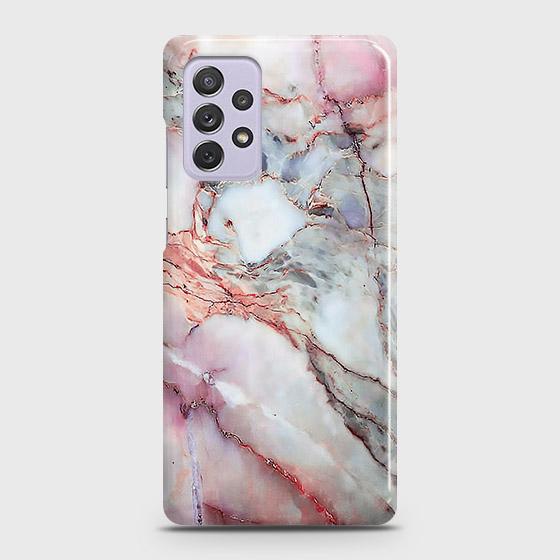 Samsung Galaxy A72 Cover - Violet Sky Marble Trendy Printed Hard Case with Life Time Colors Guarantee (Fast Delivery)