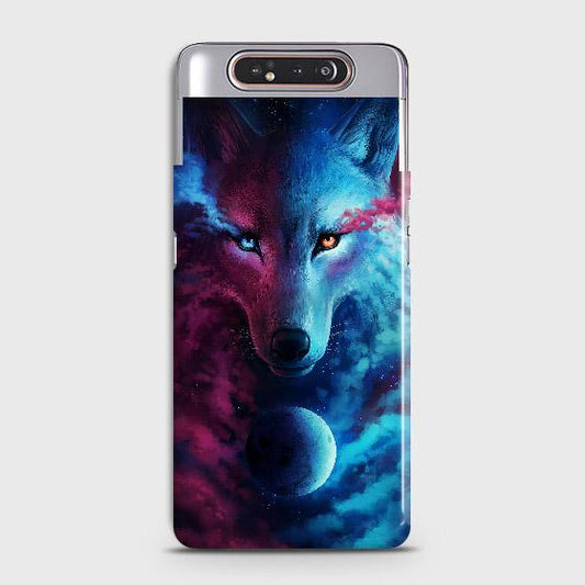 Samsung Galaxy A80Cover - Infinity Wolf Trendy Printed Hard Case with Life Time Colors Guarantee (Fast Delivery)