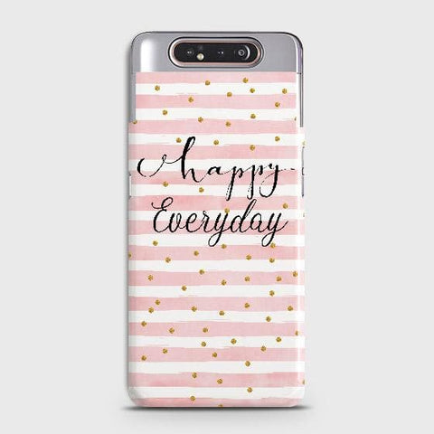 Samsung Galaxy A90 5G Cover - Trendy Happy Everyday Printed Hard Case with Life Time Colors Guarantee (Fast Delivery)