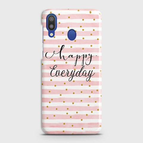 Samsung Galaxy M20 Cover - Trendy Happy Everyday Printed Hard Case with Life Time Colors Guarantee(1) ( Fast Delivery )