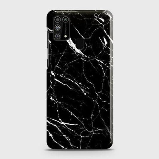 Samsung Galaxy M31 Cover - Trendy Black Marble Printed Hard Case with Life Time Colo rs Guarantee B ( Fast Delivery )
