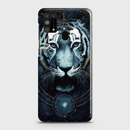 Samsung Galaxy M31 Cover - Vintage Galaxy Tiger Printed Hard Case with Life Time Colors Guarantee b66 ( Fast Delivery )
