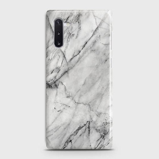 Samsung Galaxy Note 10 Cover - Matte Finish - Trendy White Floor Marble Printed Hard Case with Life Time Colors Guarantee - b43 ( Fast Delivery )