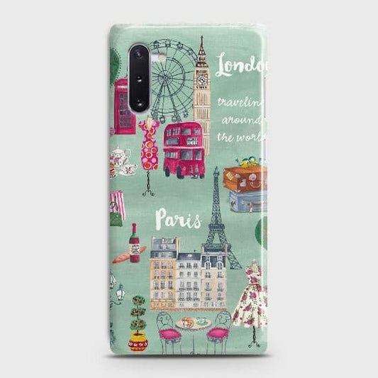 Samsung Galaxy Note 10 Cover - Matte Finish - London, Paris, New York ModernPrinted Hard Case with Life Time Colors Guarantee (Fast Delivery)