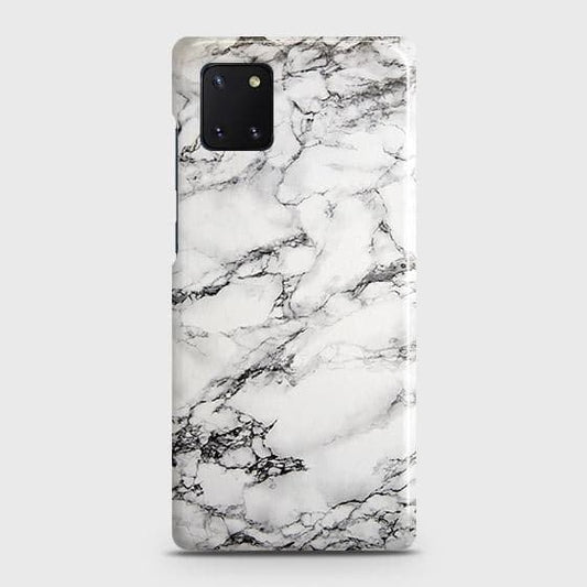 Samsung Galaxy Note 10 Lite Cover - Matte Finish - Trendy Mysterious White Marble Printed Hard Case with Life Time Colors Guarantee ( Fast Delivery )