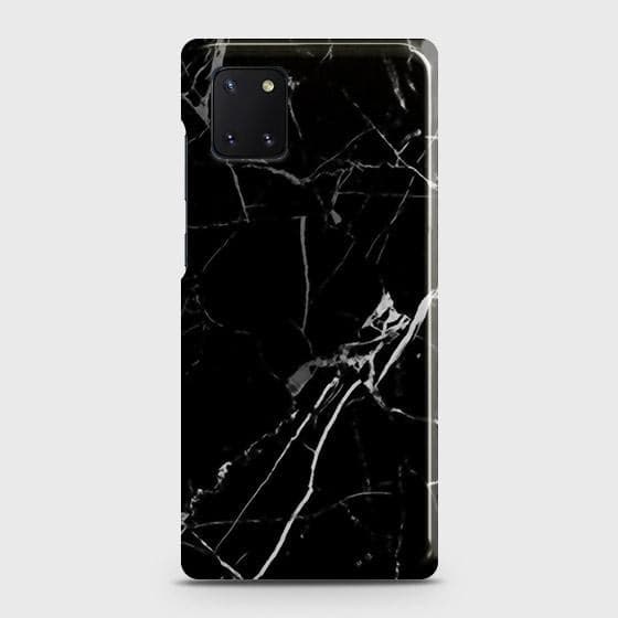 Samsung Galaxy A81 Cover - Black Modern Classic Marble Printed Hard Case with Life Time Colors Guarantee (Fast Delivery)