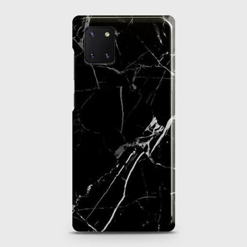 Samsung Galaxy A81 Cover - Black Modern Classic Marble Printed Hard Case with Life Time Colors Guarantee (Fast Delivery)