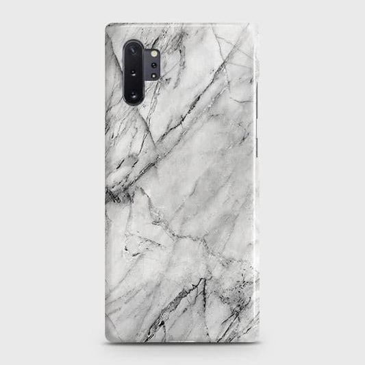 Samsung Galaxy Note 10 Plus Cover - Matte Finish - Trendy White Floor Marble Printed Hard Case with Life Time Colors Guarantee (Fast Delivery)