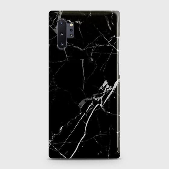 Samsung Galaxy Note 10 Plus Cover - Black Modern Classic Marble Printed Hard Case with Life Time Colors Guarantee (Fast Delivery)