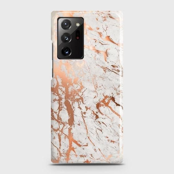 Samsung Galaxy Note 20 Ultra Cover - In Chic Rose Gold Chrome Style Printed Hard Case with Life Time Colors Guarantee B77 ( Fast Delivery )