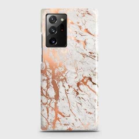 Samsung Galaxy Note 20 Ultra Cover - In Chic Rose Gold Chrome Style Printed Hard Case with Life Time Colors Guarantee B77 ( Fast Delivery )