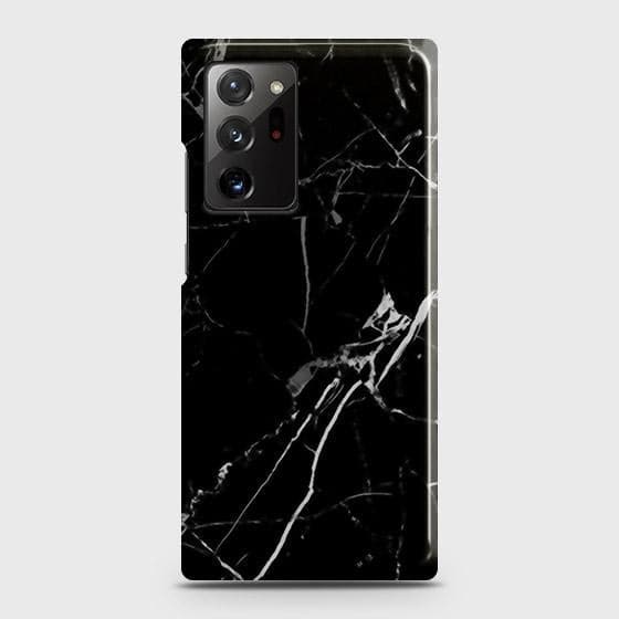Samsung Galaxy Note 20 Ultra Cover - Black Modern Classic Marble Printed Hard Case with Life Time Colors Guarantee ( Fast Delivery )