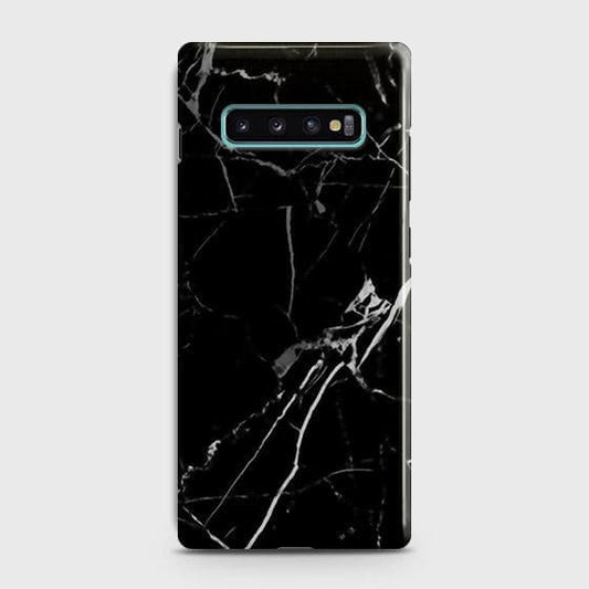 Samsung Galaxy S10 Cover - D31 - Black Modern Classic Marble Printed Hard Case with Life Time Colors Guarantee ( Fast Delivery )