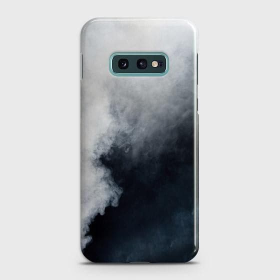 Samsung Galaxy S10e Cover - Matte Finish - Trendy Misty White and Black Marble Printed Hard Case with Life Time Colors Guarantee ( Fast Delivery )