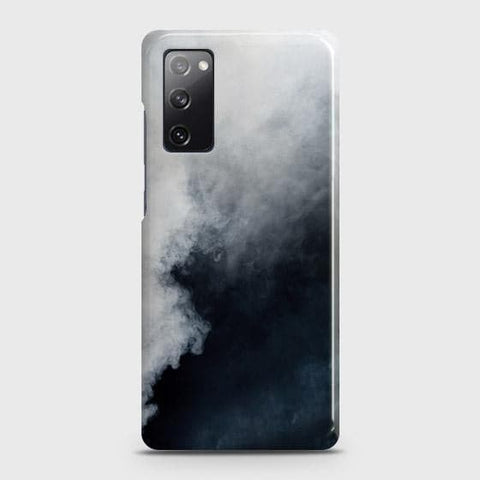 Samsung Galaxy S20 FE Cover - Matte Finish - Trendy Misty White and Black Marble Printed Hard Case with Life Time Colors Guarantee ( Fast Delivery )