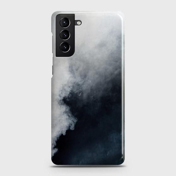 Samsung Galaxy S21 Plus 5G Cover - Matte Finish - Trendy Misty White and Black Marble Printed Hard Case with Life Time Colors Guarantee B77 (Fast Delivery)