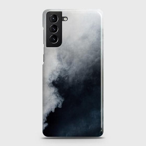 Samsung Galaxy S21 Plus 5G Cover - Matte Finish - Trendy Misty White and Black Marble Printed Hard Case with Life Time Colors Guarantee B77 (Fast Delivery)
