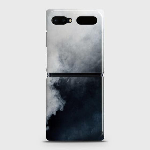 Samsung Galaxy Z Flip 5G Cover - Matte Finish - Trendy Misty White and Black Marble Printed Hard Case with Life Time Colors Guarantee (Fast Delivery)