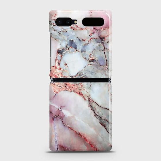 Samsung Galaxy Z Flip 5G Cover - Violet Sky Marble Trendy Printed Hard Case with Life Time Colors Guarantee (Fast Delivery)