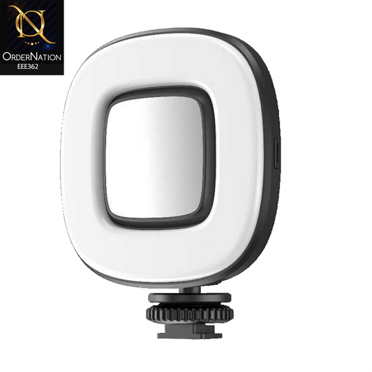 H Lamp Rechargeable Mini 360° Selfie Light with Mirror – Portable LED Fill Light for Tripod, Selfie Stick, Photography & Vlogging