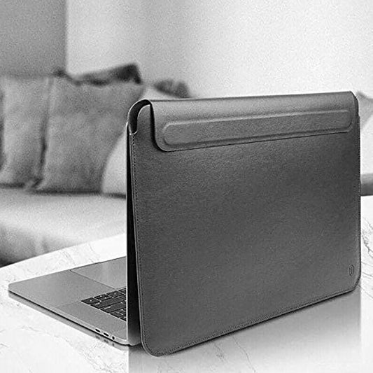 WIWU Skin Pro Smart Stand Leather Sleeve 14.2 inch - Gray