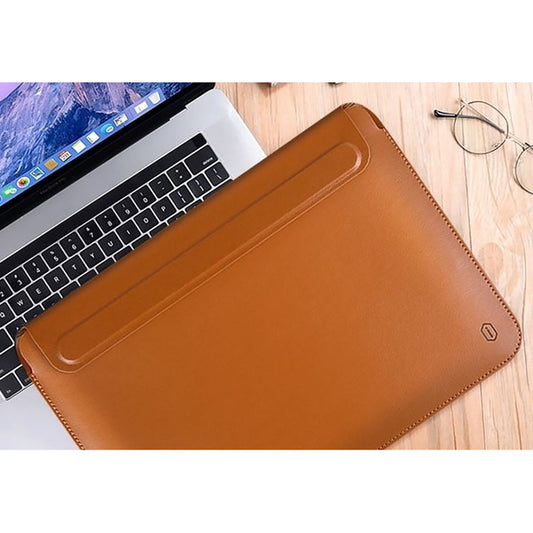 WIWU Skin Pro Smart Stand Leather Sleeve 13 inch - Brown