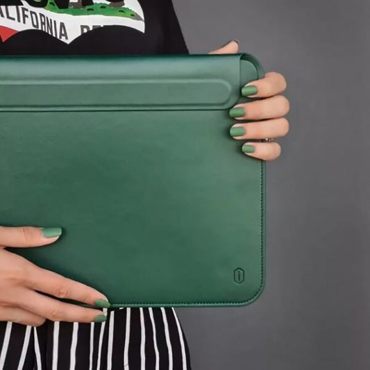 WIWU Skin Pro Smart Stand Leather Sleeve 13.3 inch - Green