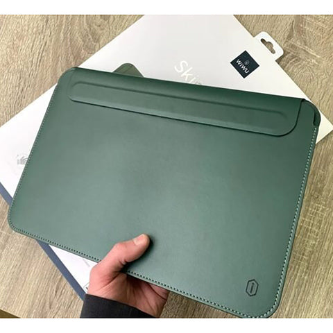 WIWU Skin Pro Smart Stand Leather Sleeve 13.3 inch - Green
