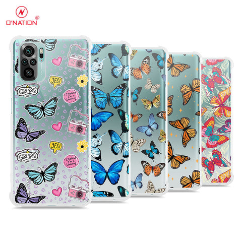 Xiaomi Redmi Note 10S Cover - O'Nation Butterfly Dreams Series - 9 Designs - Clear Phone Case - Soft Silicon Borders (Fast Delivery)