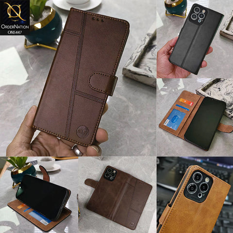 iPhone iPhone X Max Cover - Black - Premium Leather Megantic Flip Book Covers With Card Holding Option
