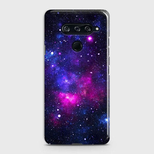 LG V40 ThinQ Cover - Dark Galaxy Stars Modern Printed Hard Case with Life Time Colors Guarantee b66 ( Fast Delivery )