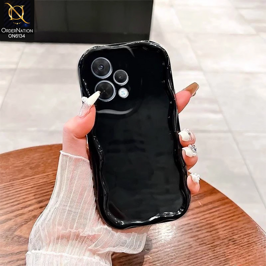 Vivo V70 Cover - Black - Premium Glossy Wavy Edge Protective Phone Case