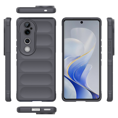 Vivo S19 Cover - Gray - New Flexible TPU Mobile Phone Back Cover Scratch Proof Phone Protective Case