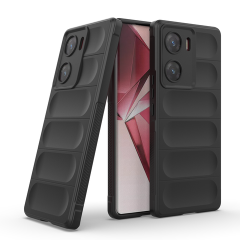 Vivo V29e Cover - Black - New Flexible TPU Mobile Phone Back Cover Scratch Proof Phone Protective Case