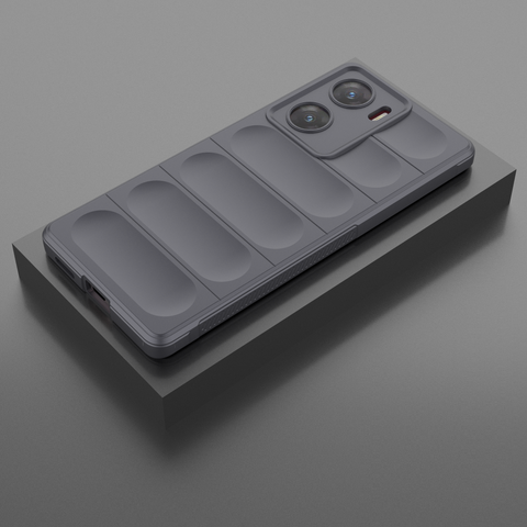 Vivo V29e Cover - Gray - New Flexible TPU Mobile Phone Back Cover Scratch Proof Phone Protective Case