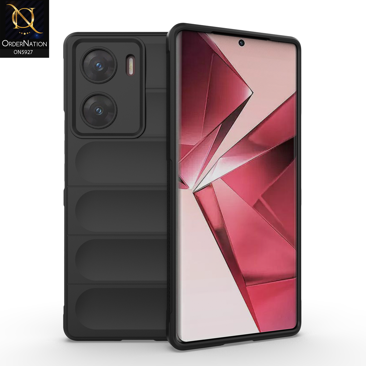 Vivo Y200 5G Cover - Black - New Flexible TPU Mobile Phone Back Cover Scratch Proof Phone Protective Case