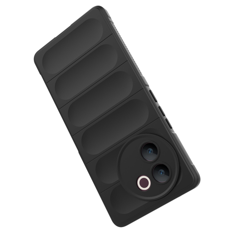 Vivo V30e Cover - Black - New Flexible TPU Mobile Phone Back Cover Scratch Proof Phone Protective Case