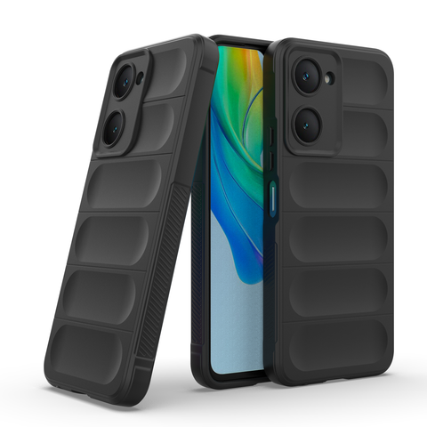Vivo Y03 Cover - Black - New Flexible TPU Mobile Phone Back Cover Scratch Proof Phone Protective Case