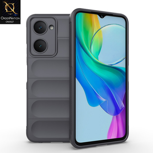 Vivo Y03t Cover - Gray - New Flexible TPU Mobile Phone Back Cover Scratch Proof Phone Protective Case
