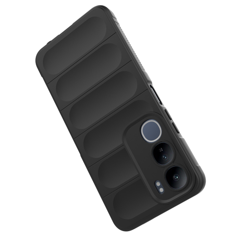 Vivo Y19s. Cover - Black - New Flexible TPU Mobile Phone Back Cover Scratch Proof Phone Protective Case