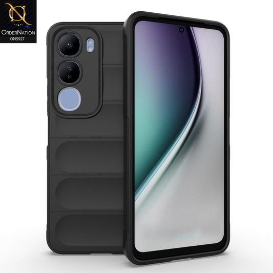 Vivo Y19s Pro Cover - Black - New Flexible TPU Mobile Phone Back Cover Scratch Proof Phone Protective Case