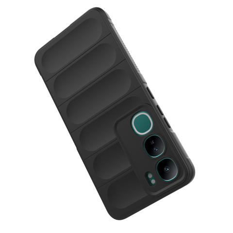 Vivo Y300 Cover - Black - New Flexible TPU Mobile Phone Back Cover Scratch Proof Phone Protective Case