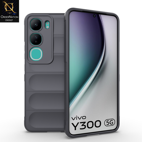Vivo Y300 Cover - Black - New Flexible TPU Mobile Phone Back Cover Scratch Proof Phone Protective Case