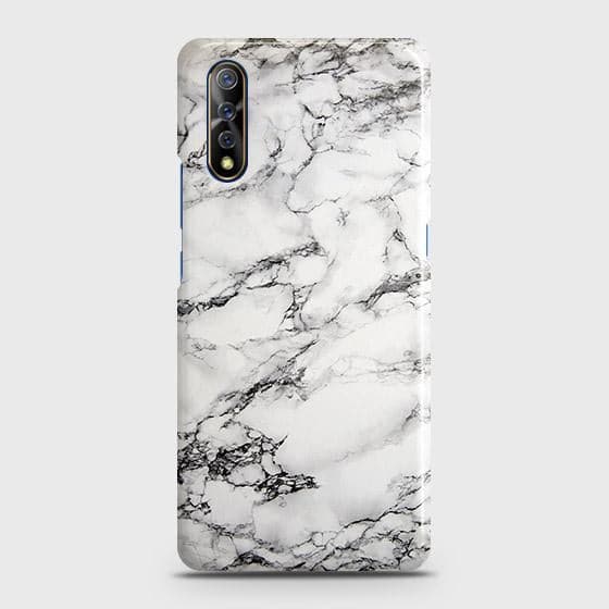 Vivo S1 Cover - Matte Finish - Trendy Mysterious White Marble Printed Hard Case with Life Time Colors Guarantee ( Fast Delivery )