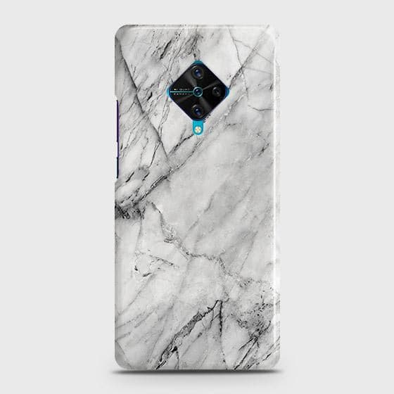 Vivo Y51 (2020 September) Cover - Matte Finish - Trendy White Floor Marble Printed Hard Case with Life Time Colors Guarantee b51 ( Fast Delivery )