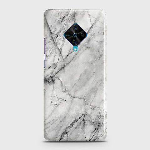 Vivo Y51 (2020 September) Cover - Matte Finish - Trendy White Floor Marble Printed Hard Case with Life Time Colors Guarantee b51 ( Fast Delivery )